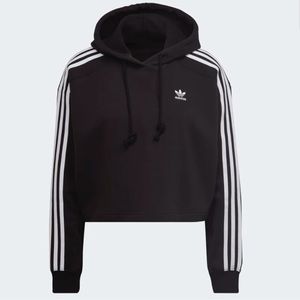 Womens Adidas Cropped Black sweatshirt